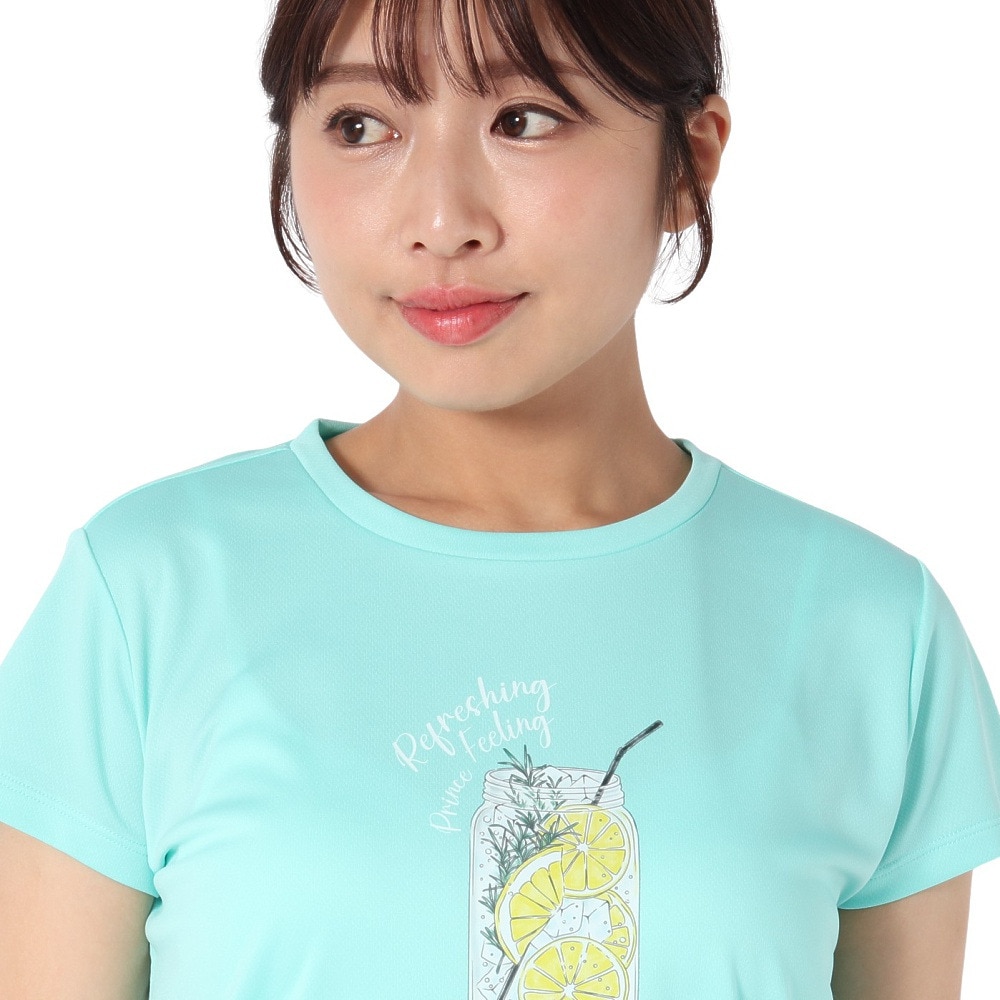 プリンス（PRINCE）（レディース）【新商品】テニスウェア レディース 半袖Tシャツ 吸水速乾・UPF50 WS5055 100 MIG