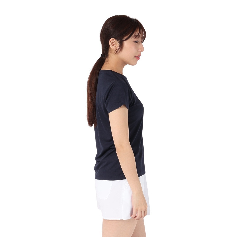 プリンス（PRINCE）（レディース）【新商品】テニスウェア レディース 半袖Tシャツ 吸水速乾・UPF50 WS5055 127 NVY