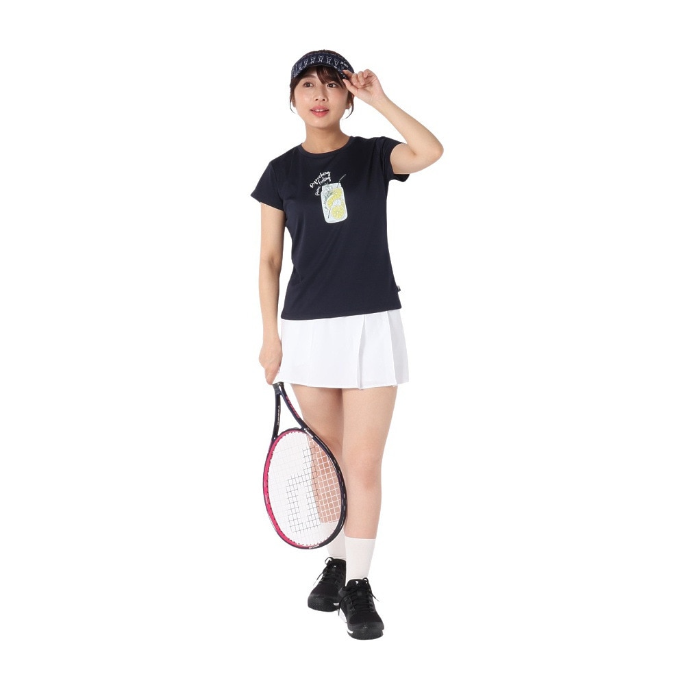 プリンス（PRINCE）（レディース）【新商品】テニスウェア レディース 半袖Tシャツ 吸水速乾・UPF50 WS5055 127 NVY