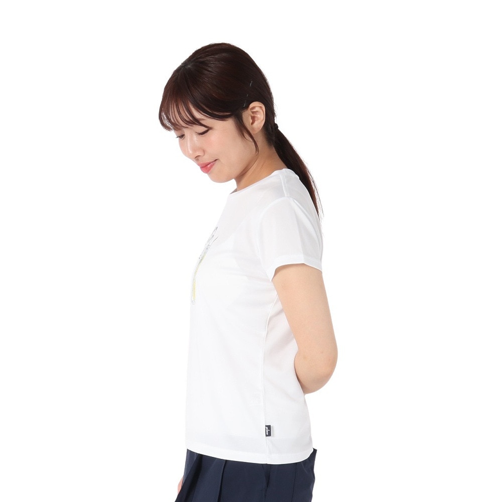 プリンス（PRINCE）（レディース）【新商品】テニスウェア レディース 半袖Tシャツ 吸水速乾・UPF50 WS5055 146 WHT