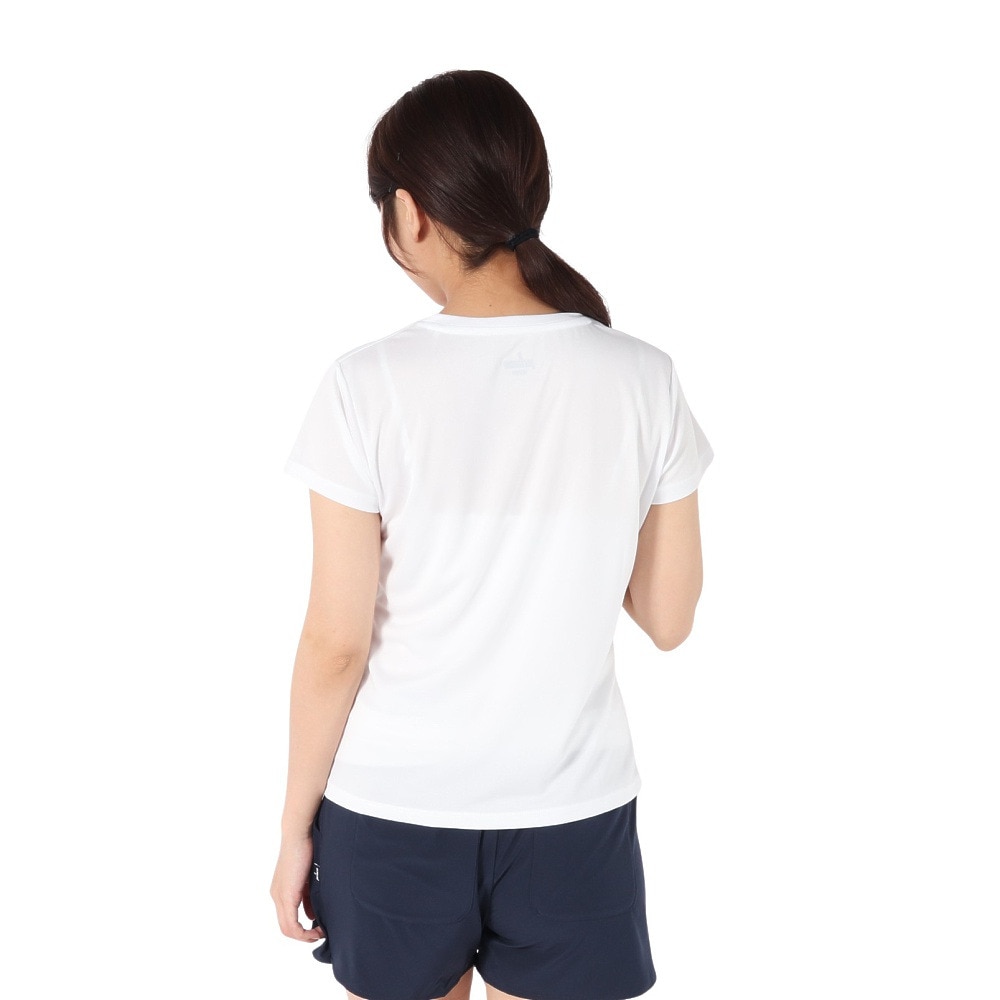プリンス（PRINCE）（レディース）【新商品】テニスウェア レディース 半袖Tシャツ 吸水速乾・UPF50 WS5055 146 WHT