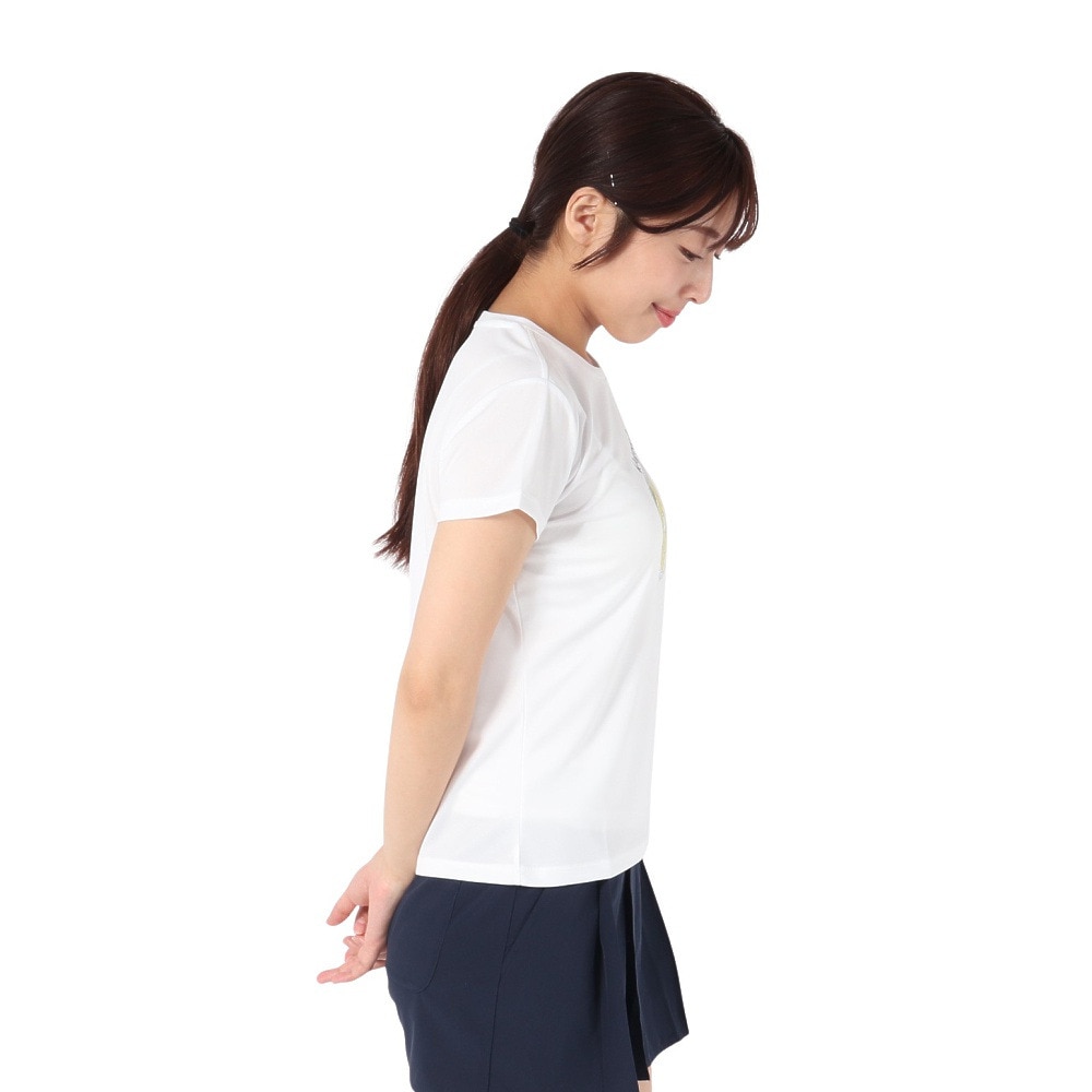 プリンス（PRINCE）（レディース）【新商品】テニスウェア レディース 半袖Tシャツ 吸水速乾・UPF50 WS5055 146 WHT