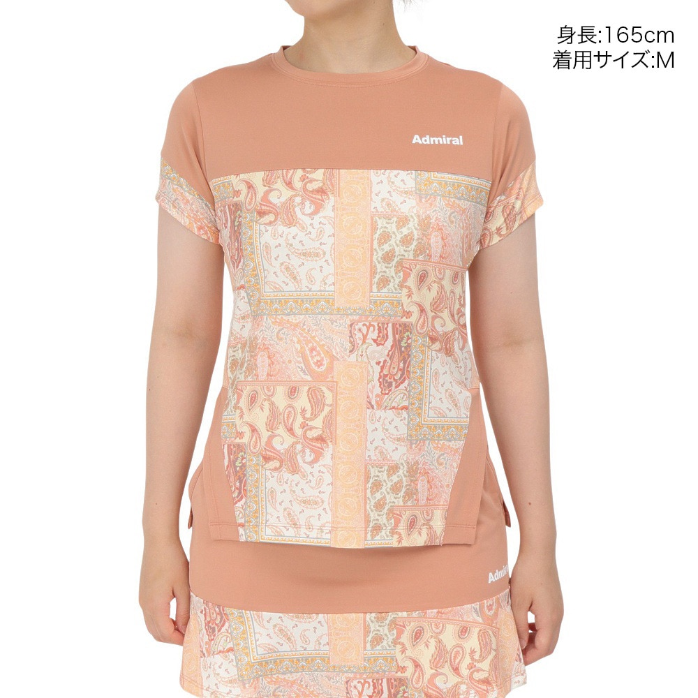 アドミラル ゴルフ（Admiral GOLF）（レディース）テニスウェア メインブロックグラフィックTシャツ ATLA501-ORG