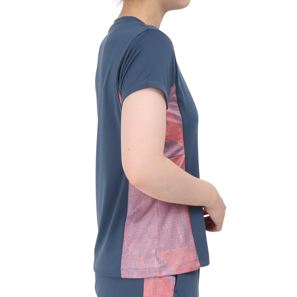 アドミラル（Admiral）（レディース）テニスウェア サイドフレアヘムグラフィックTシャツ ATLA503-NVY