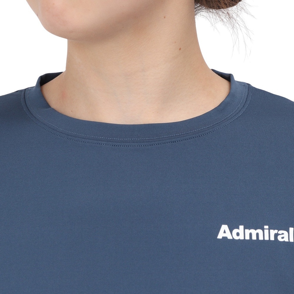 アドミラル（Admiral）（レディース）テニスウェア サイドフレアヘムグラフィックTシャツ ATLA503-NVY