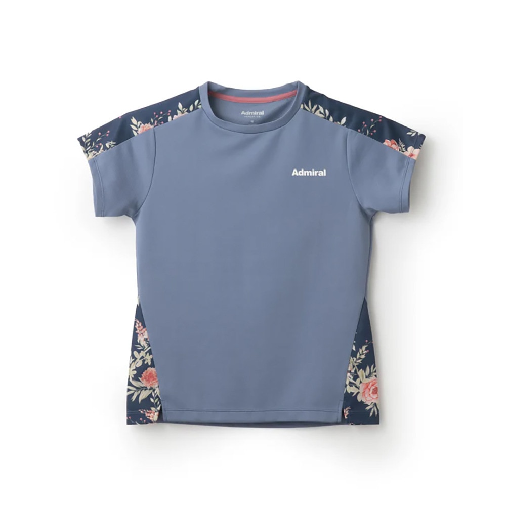アドミラル ゴルフ（Admiral GOLF）（レディース）テニスウェア ショルダーラインフラワーTシャツ ATLA514-BLU