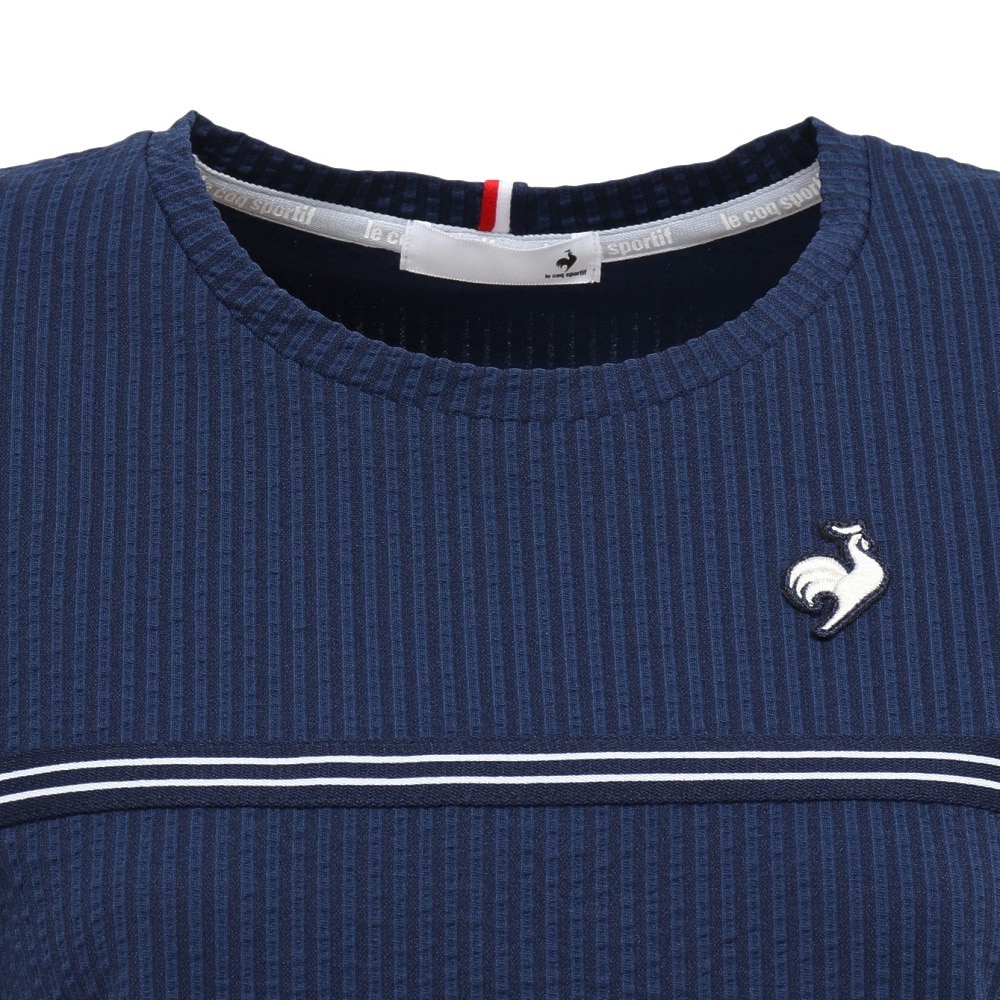 ルコックスポルティフ（lecoqsportif）（レディース）テニスウェア レディース 半袖ゲームシャツ LN5FHT20L NV00