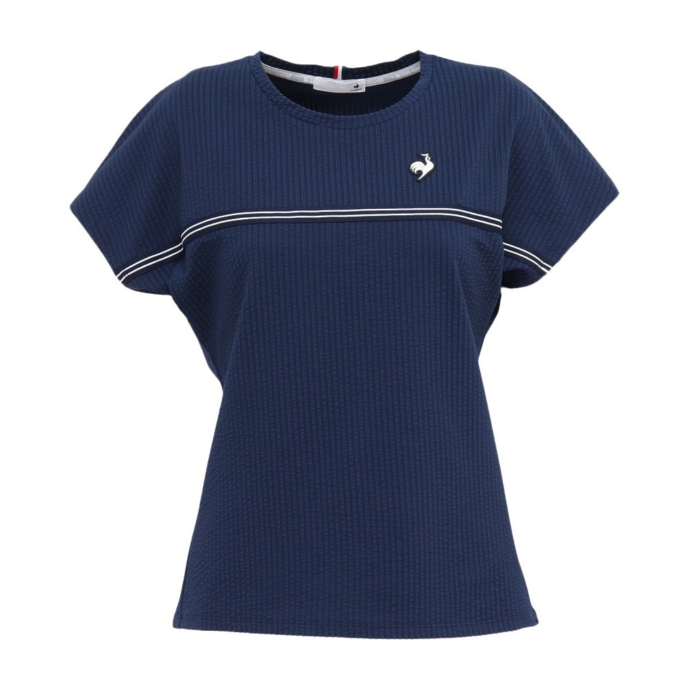 ルコックスポルティフ（lecoqsportif）（レディース）テニスウェア レディース 半袖ゲームシャツ LN5FHT20L NV00