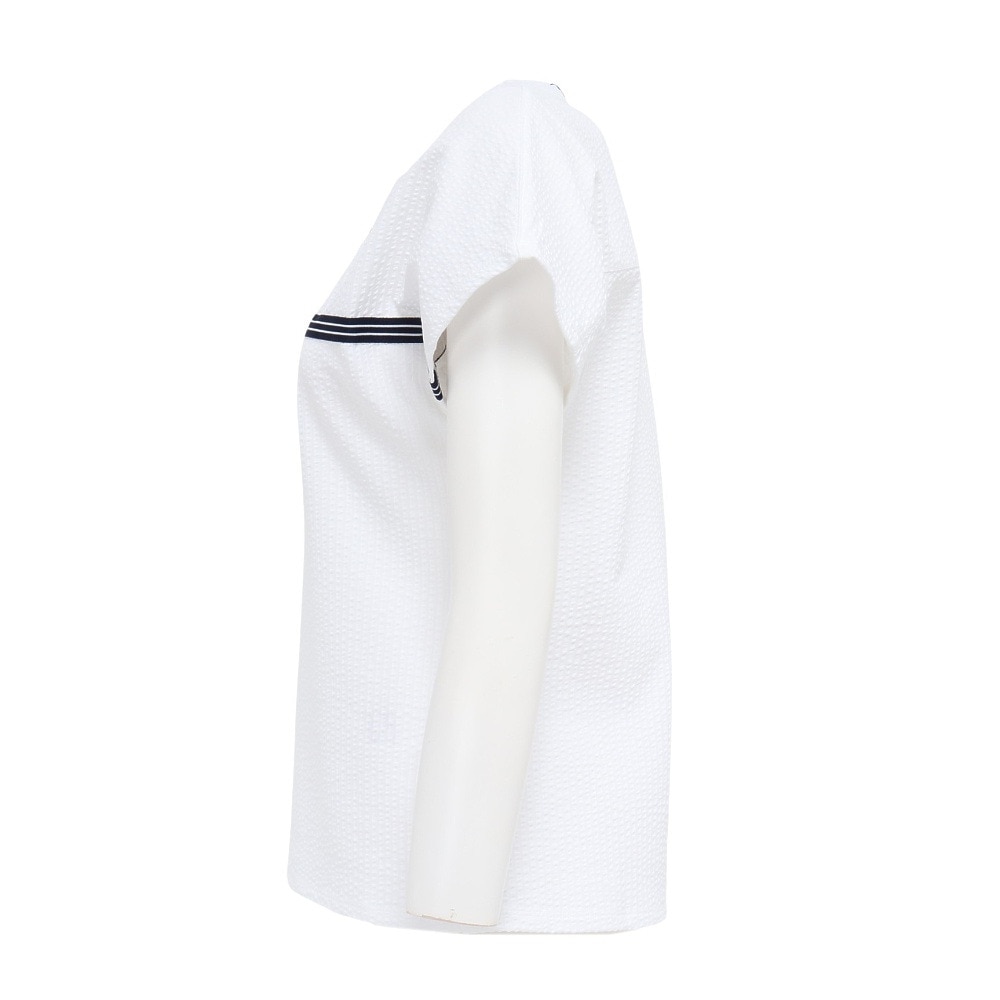 ルコックスポルティフ（lecoqsportif）（レディース）テニスウェア 半袖ゲームシャツ LN5FHT20L WH00