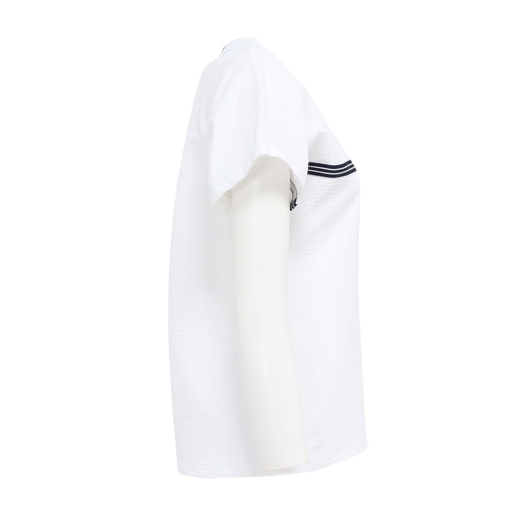 ルコックスポルティフ（lecoqsportif）（レディース）テニスウェア 半袖ゲームシャツ LN5FHT20L WH00
