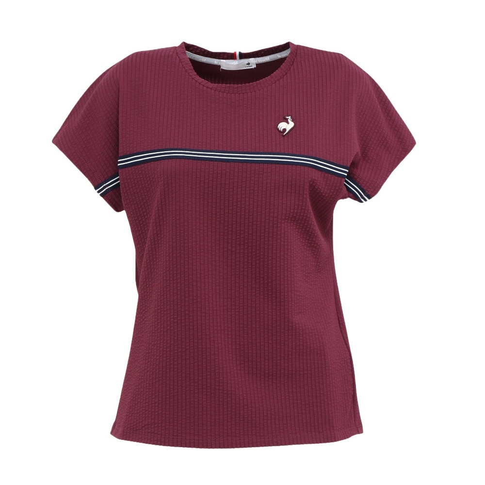 ルコックスポルティフ（lecoqsportif）（レディース）テニスウェア 半袖ゲームシャツ LN5FHT20L WR00