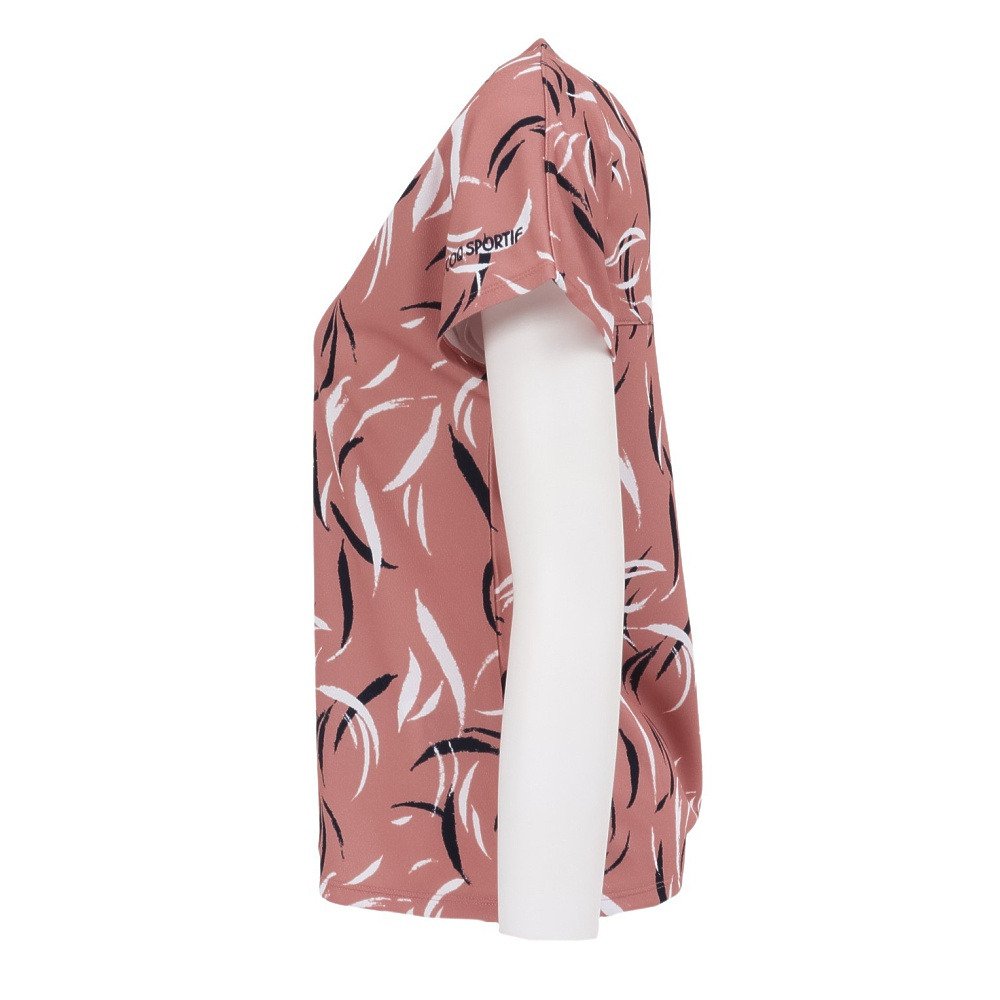 ルコックスポルティフ（lecoqsportif）（レディース）テニスウェア グラフィックゲームシャツ LN4FHT31L PK00