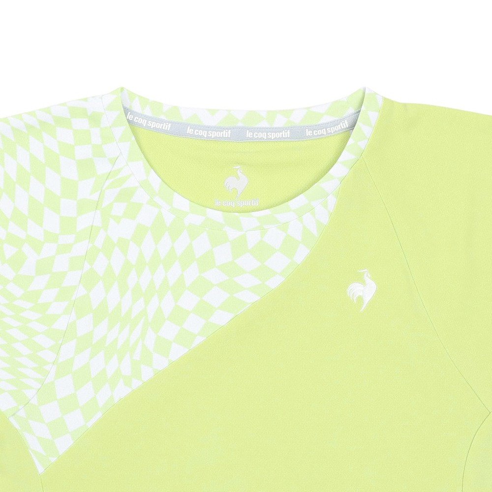 ルコックスポルティフ（lecoqsportif）（レディース）テニスウェア エールフォルム グラフィックゲームシャツ LN5SHT10L LM00