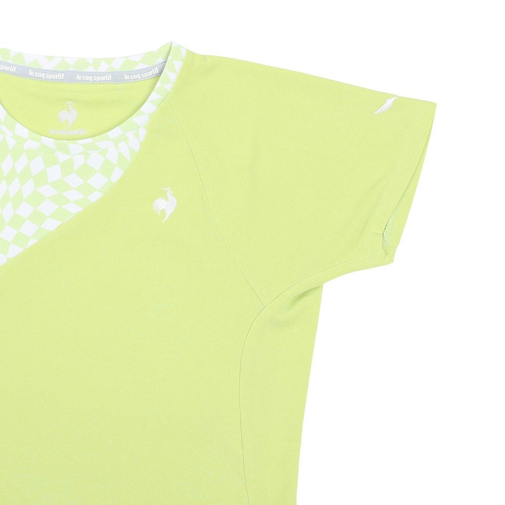 ルコックスポルティフ（lecoqsportif）（レディース）テニスウェア エールフォルム グラフィックゲームシャツ LN5SHT10L LM00
