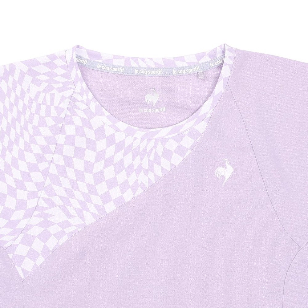 ルコックスポルティフ（lecoqsportif）（レディース）テニスウェア エールフォルム グラフィックゲームシャツ LN5SHT10L PP00