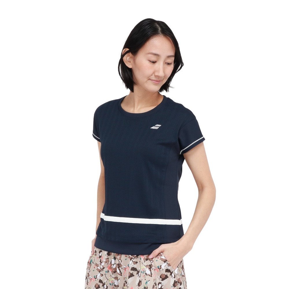 バボラ（BABOLAT）（レディース）テニスウェア PLAY 半袖Tシャツ