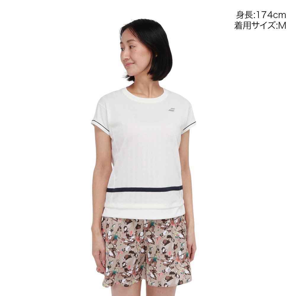 バボラ（BABOLAT）（レディース）テニスウェア PLAY 半袖Tシャツ