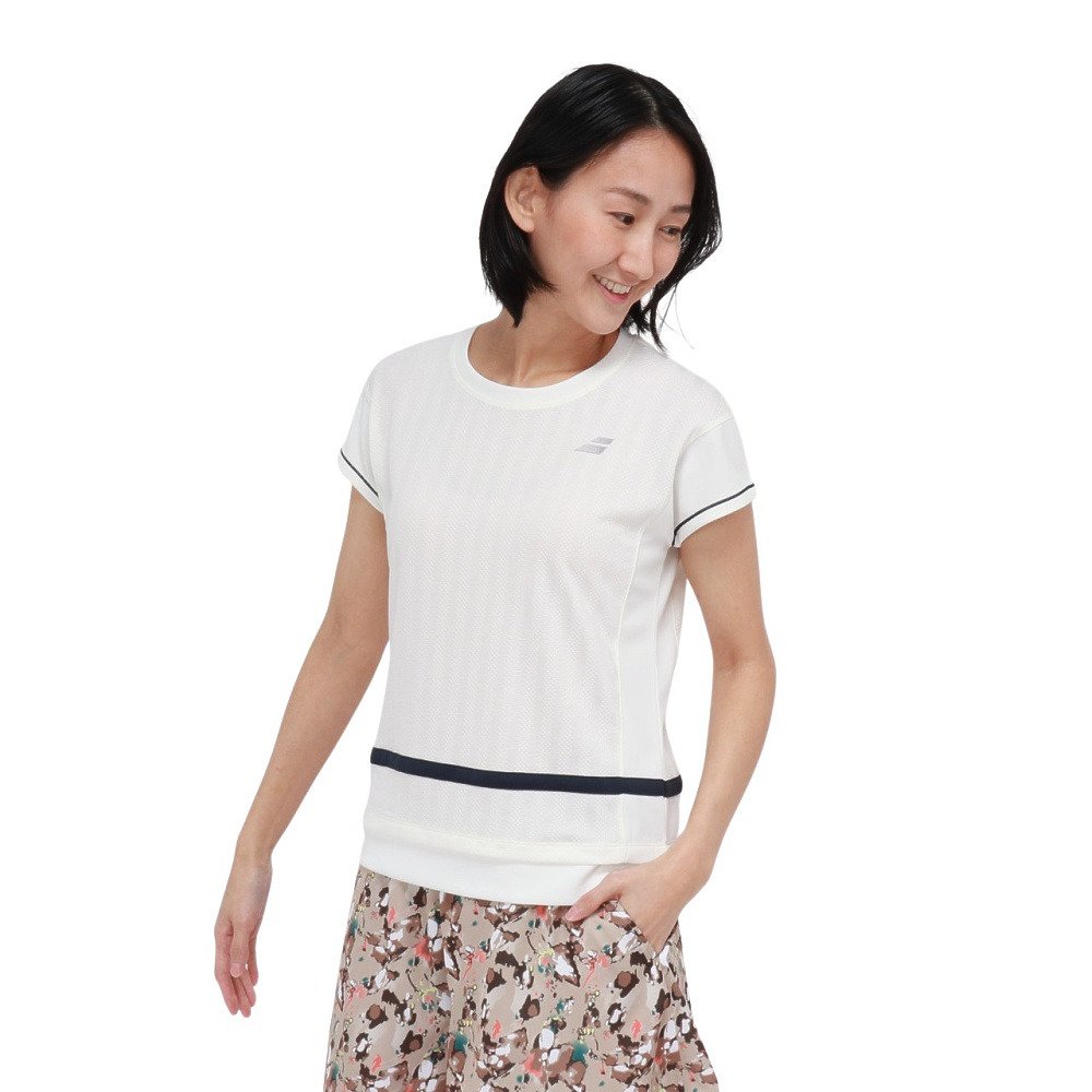 バボラ（BABOLAT）（レディース）テニスウェア PLAY 半袖Tシャツ