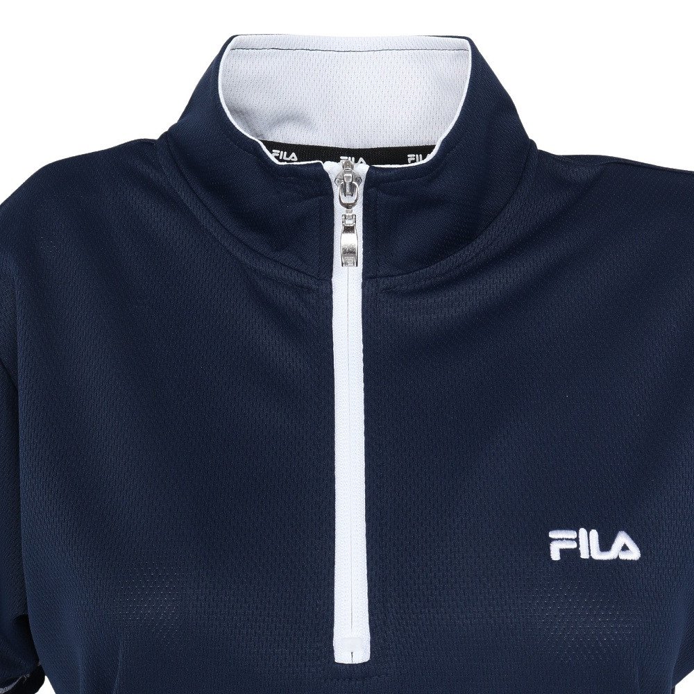フィラ（FILA）（レディース）テニスウェア ハーフジップTシャツ