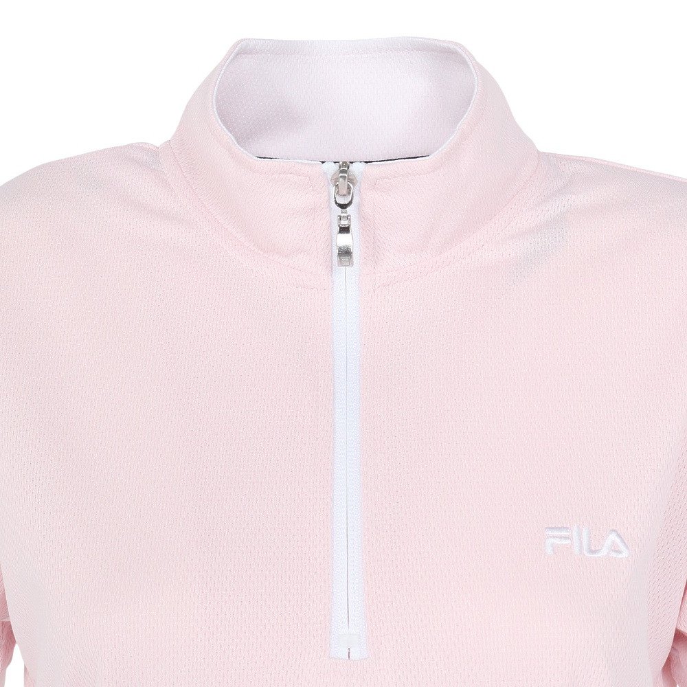 フィラ（FILA）（レディース）テニスウェア ハーフジップTシャツ