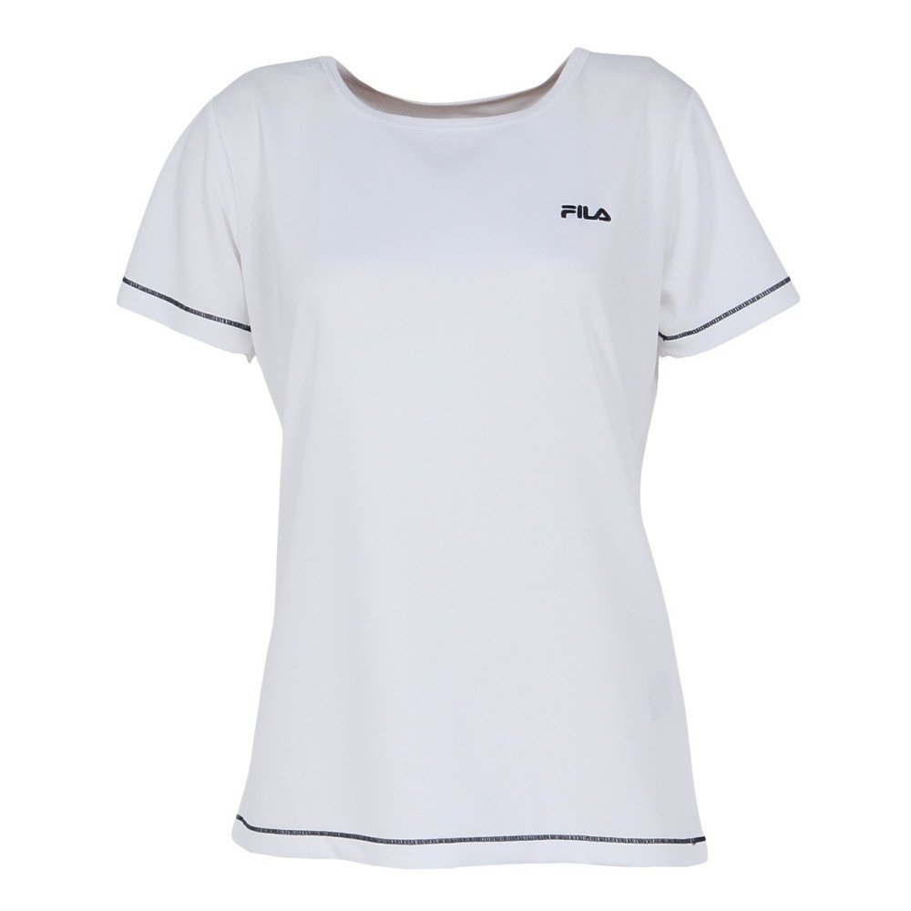 フィラ（FILA）（レディース）テニスウェア 半袖Tシャツ CE6SAW037-WT0