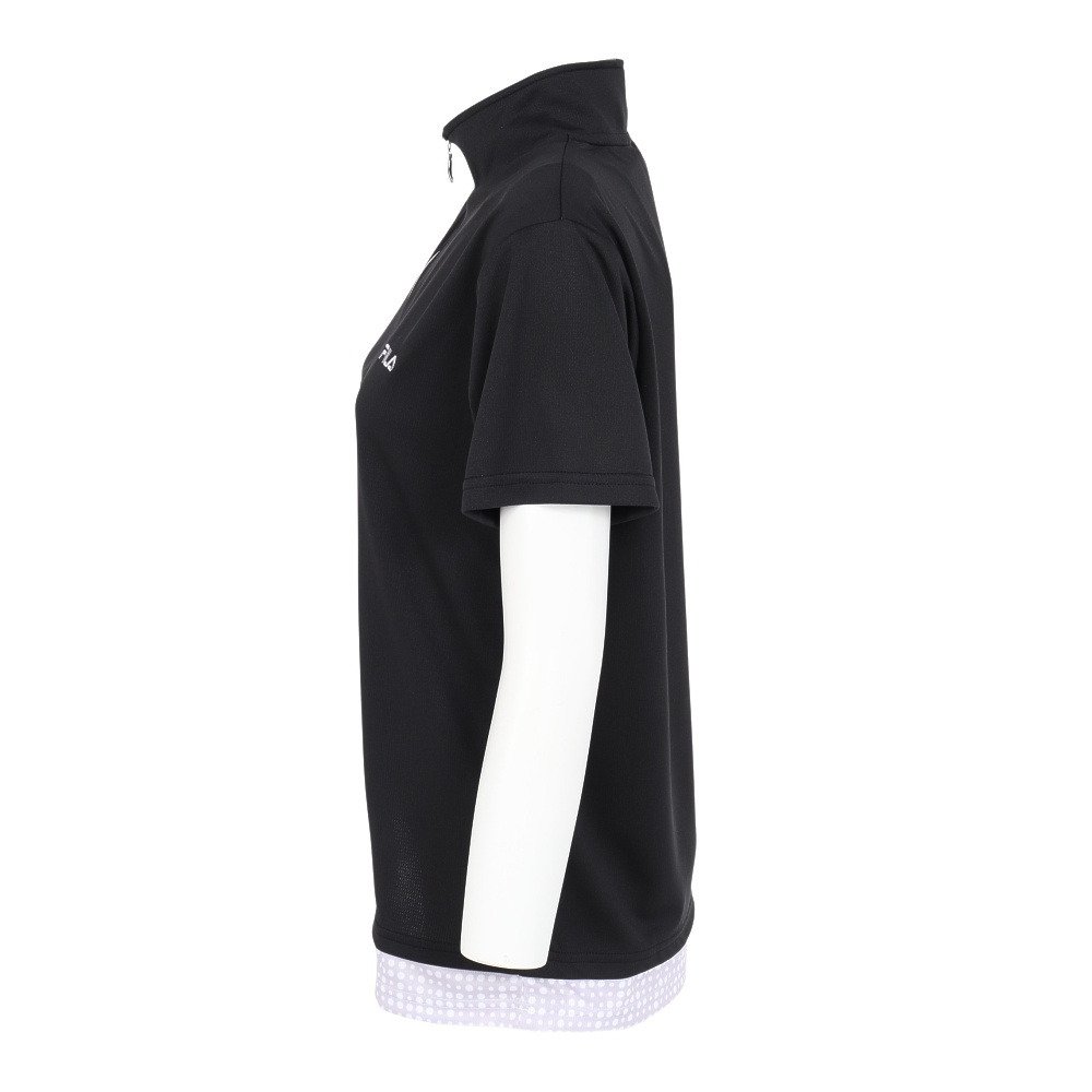 フィラ（FILA）（レディース）テニスウェア フェイクハーフジップT