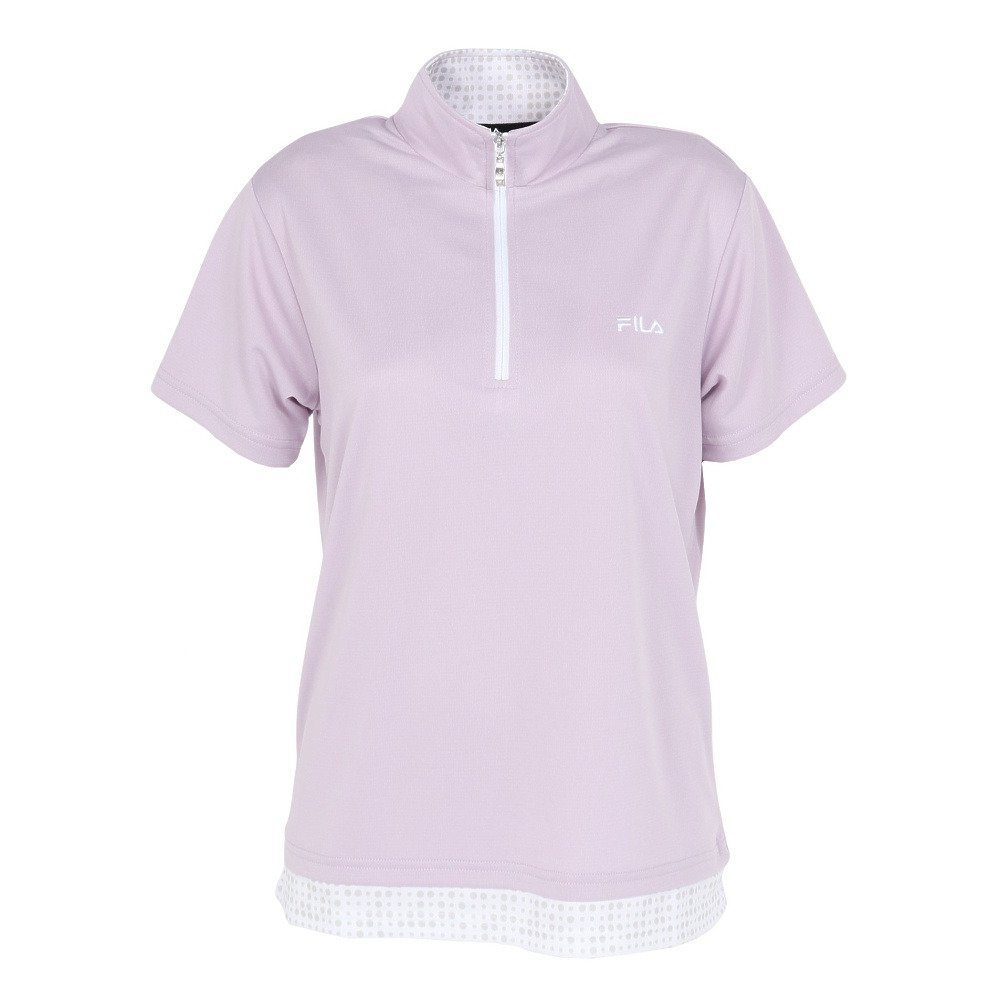 フィラ（FILA）（レディース）テニスウェア フェイクハーフジップT