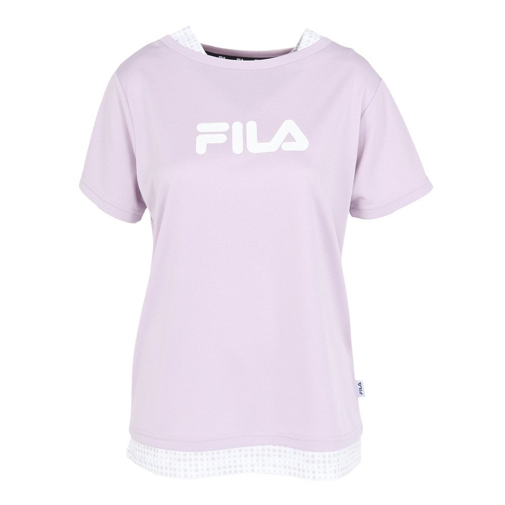 フィラ（FILA）（レディース）テニスウェア 半袖フェイクTシャツ