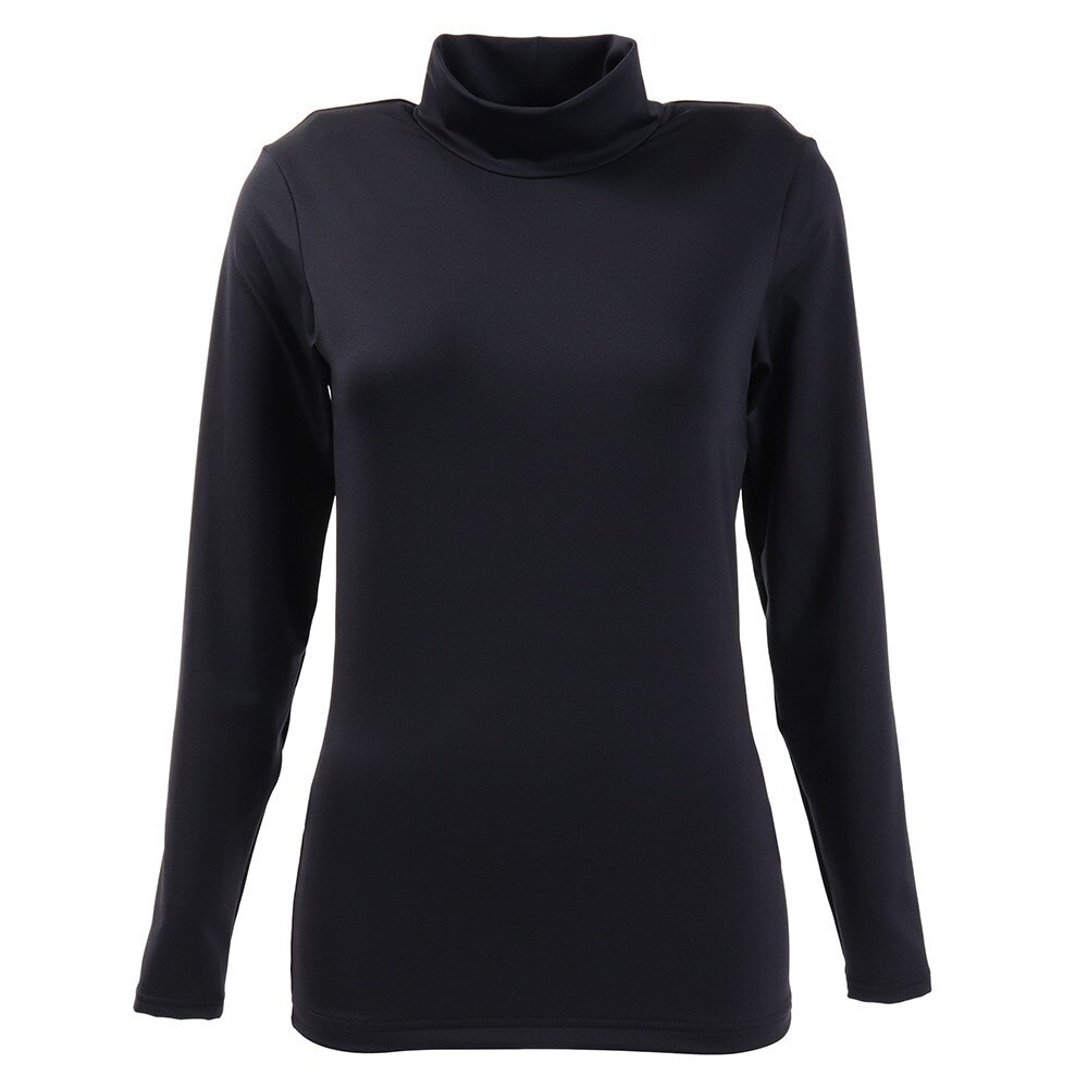  ストレッチ ハイネック長袖Ｔシャツ 733G6ES2856NVY