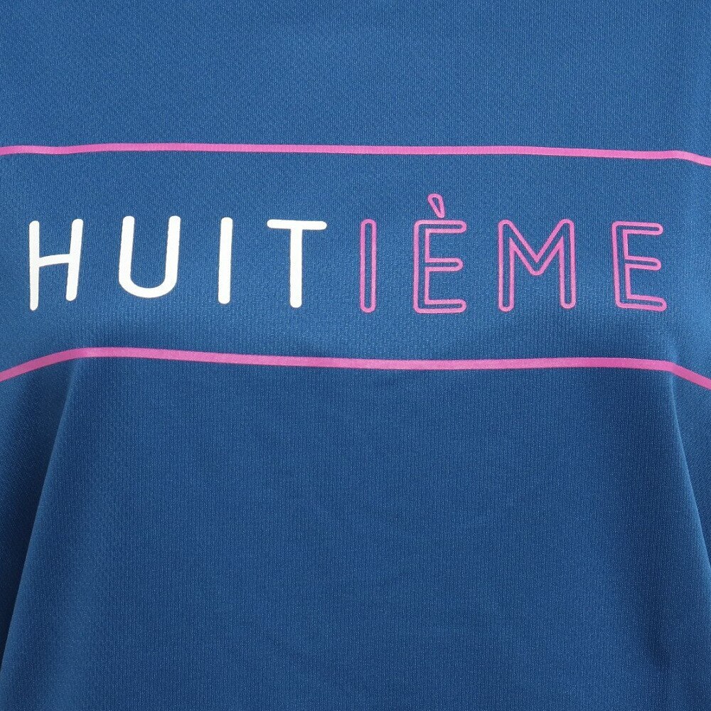 ウィッテム（HUITIEME）（レディース）テニスウェア レディース Logo Flock 長袖Tシャツ HU19F02LS733164BLU