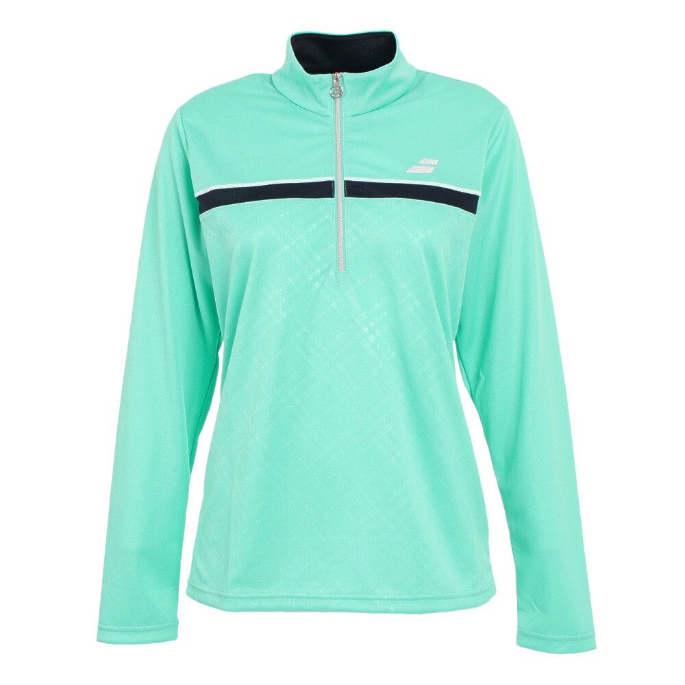 バボラ｜テニスウェア レディース PURE LONG SLEEVE SHIRT BWG2376 GR - スポーツ用品はスーパースポーツゼビオ