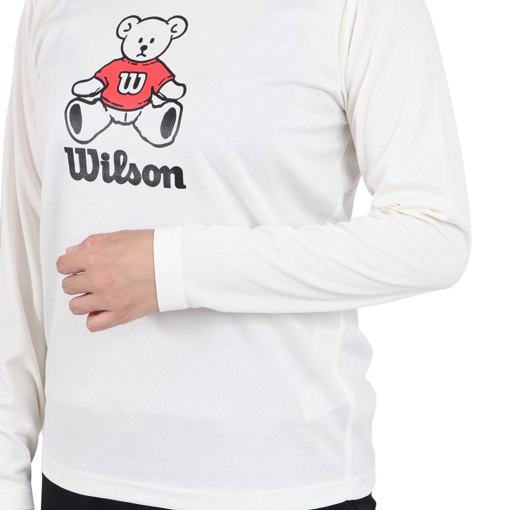 ウイルソン｜テニスウェア レディース 長袖スタンダードTシャツ 442264-WT - アウトドア・キャンプ用品はエルブレス