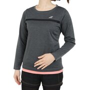 バボラ（BABOLAT）（レディース）テニスウェア レディース PURE 長袖Tシャツ BWP3523 BK