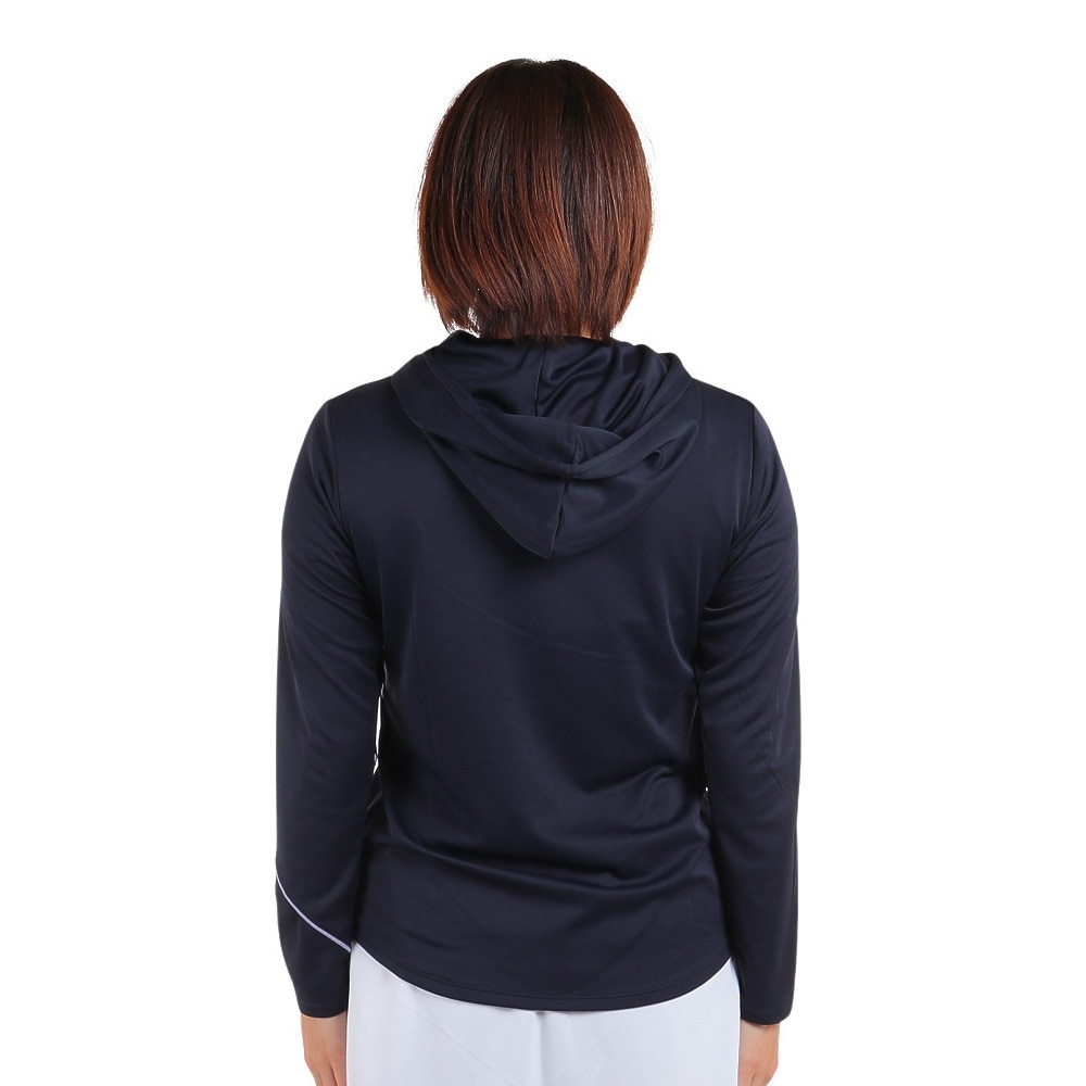 ルコックスポルティフ（lecoqsportif）（レディース）テニスウェア レディース ハーフジップ長袖シャツ QTWWJB01 NV 速乾