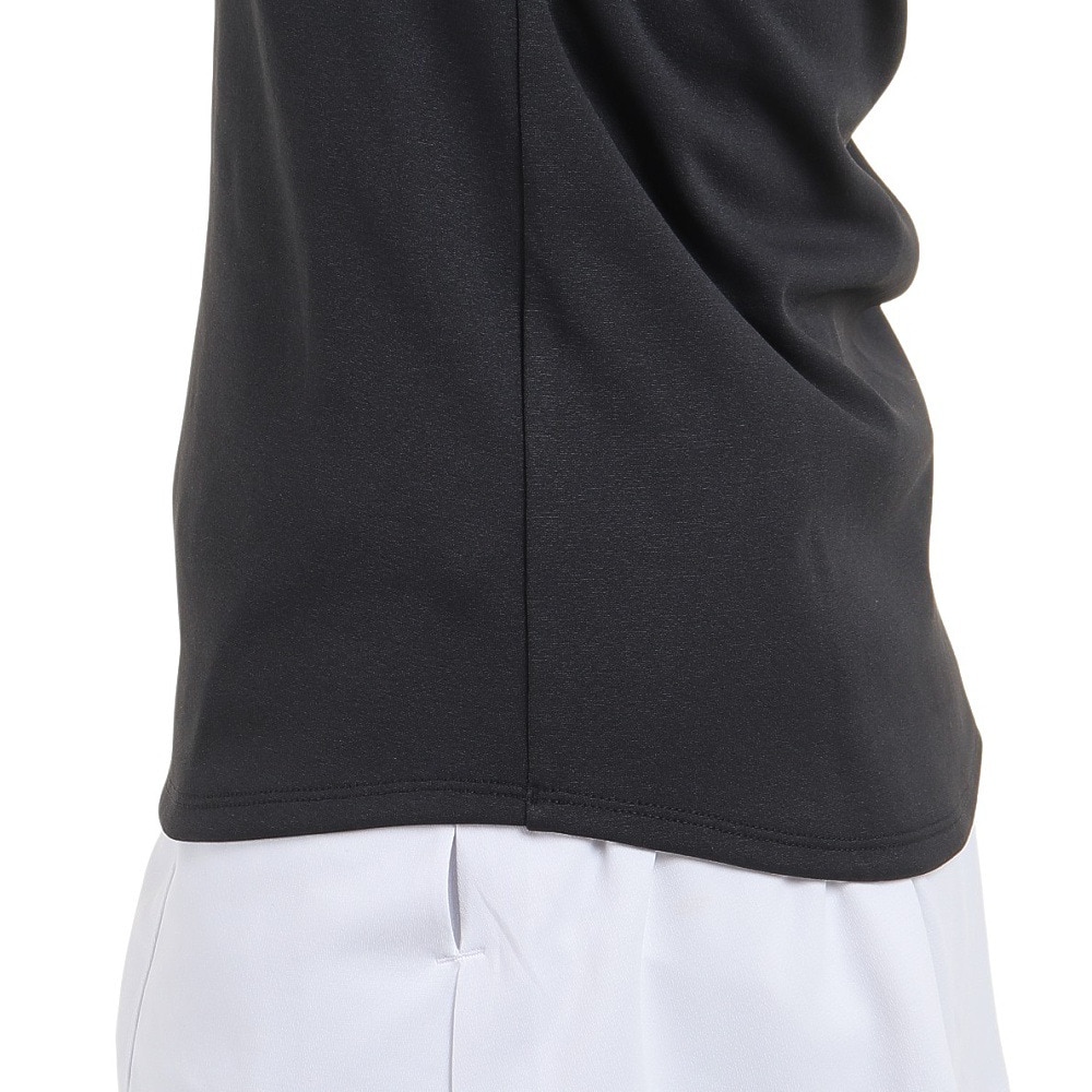 ルコックスポルティフ（lecoqsportif）（レディース）テニスウェア レディース 長袖モックネックプラクティスシャツ QTWWJB03 BK