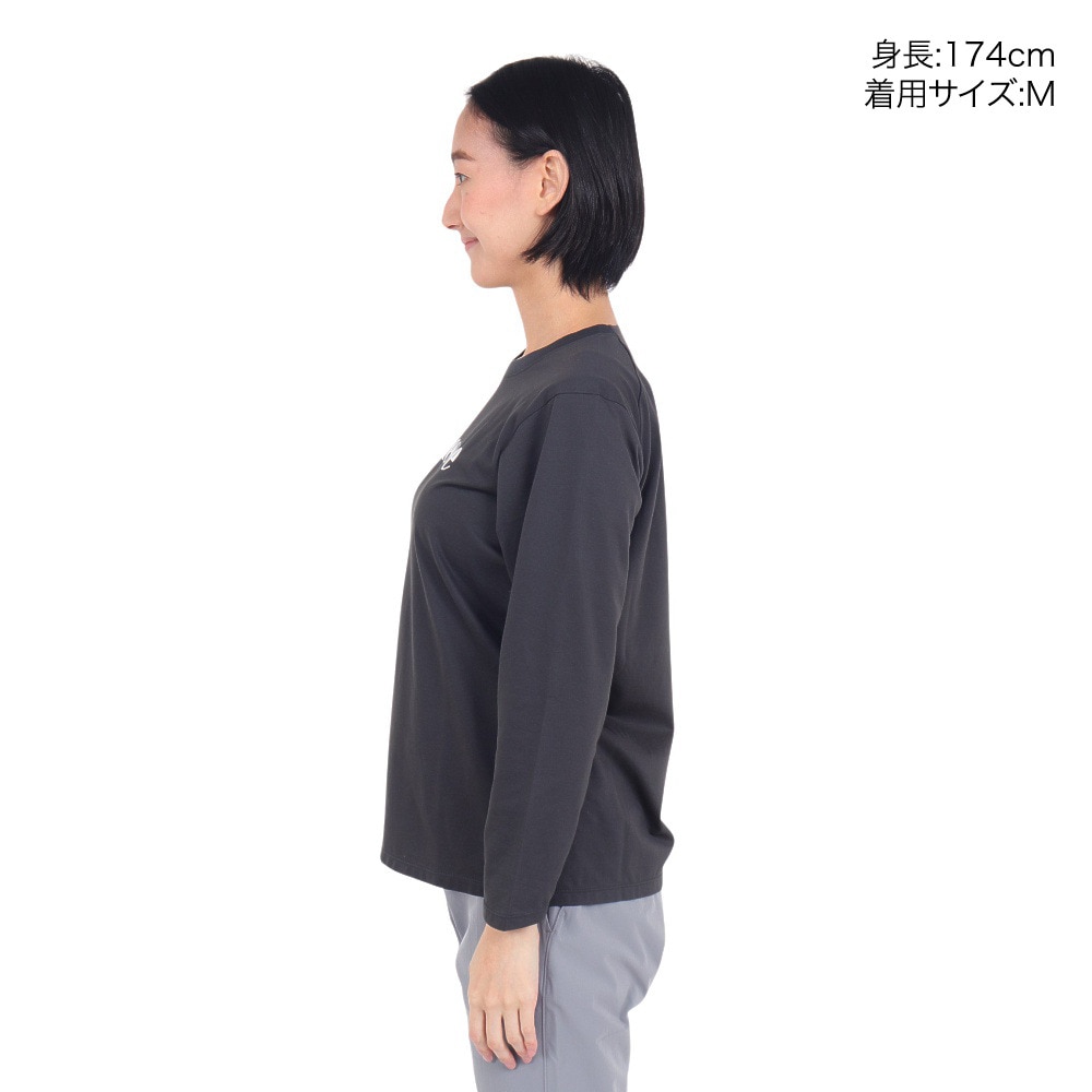 エレッセ（ELLESSE）（レディース）テニスウェア レディース ハイゲージ長袖ロゴTシャツ EU123102 2 速乾