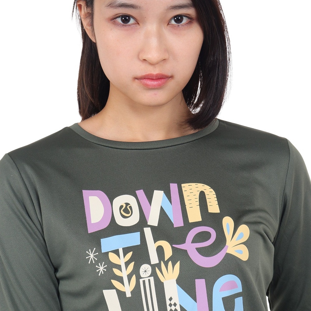 プリンス（PRINCE）（レディース）テニスウェア レディース 長袖Tシャツ WF3084 178 KHA 速乾