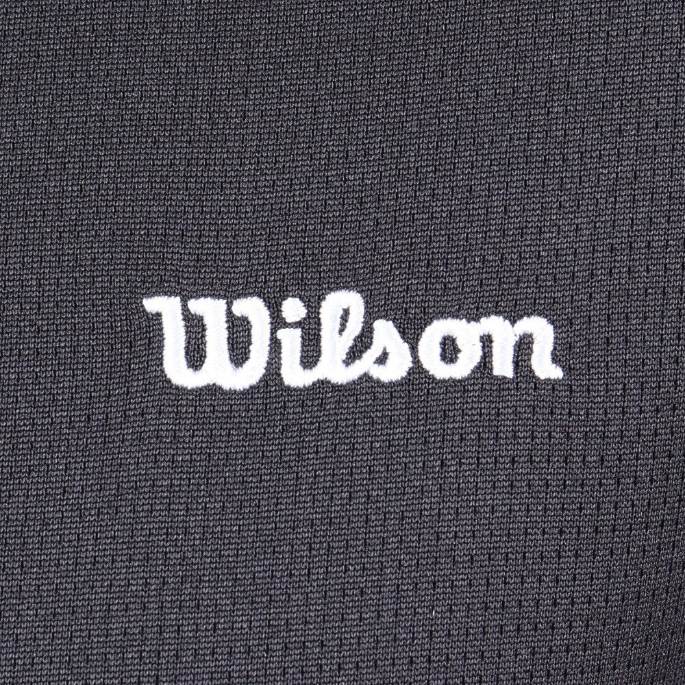 ウイルソン（Wilson）（レディース）テニスウェア レディース クルーネック長袖Tシャツ 443255-BK 速乾 UVカット