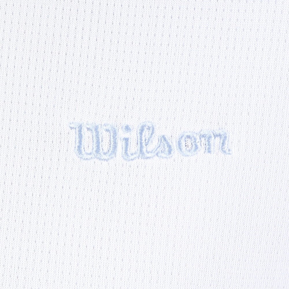 ウイルソン（Wilson）（レディース）テニスウェア レディース クルーネック長袖Tシャツ 443255-WT 速乾 UVカット