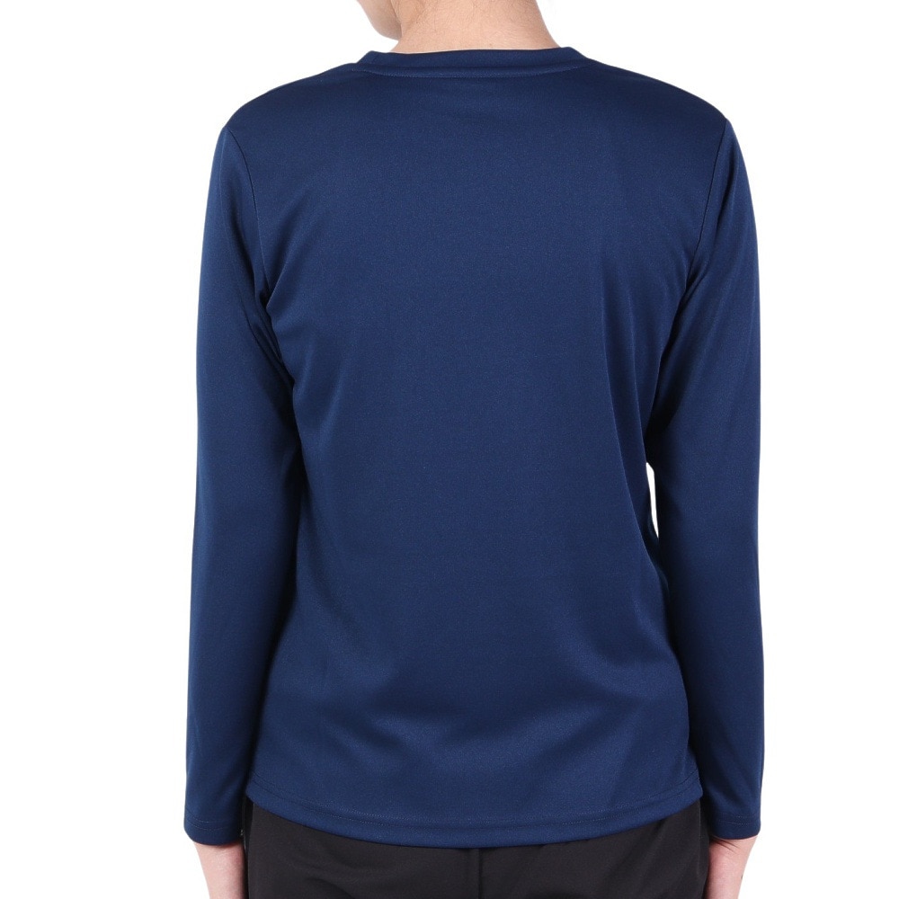 ウイルソン（Wilson）（レディース）テニスウェア レディース ビッグロゴ ドライ長袖Tシャツ 443261-NV 速乾 UVカット