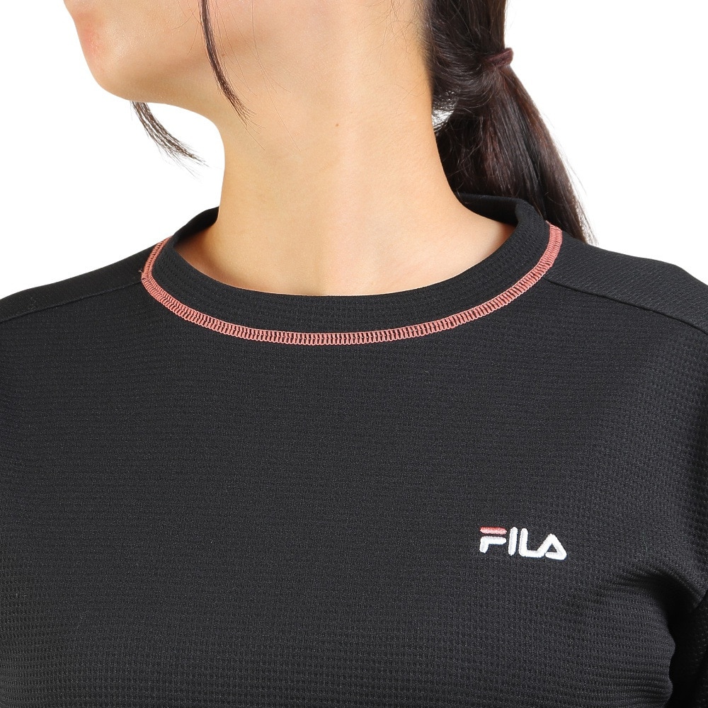 フィラ（FILA）（レディース）テニスウェア レディース 長袖ワンポイントシャツ FL6757-08