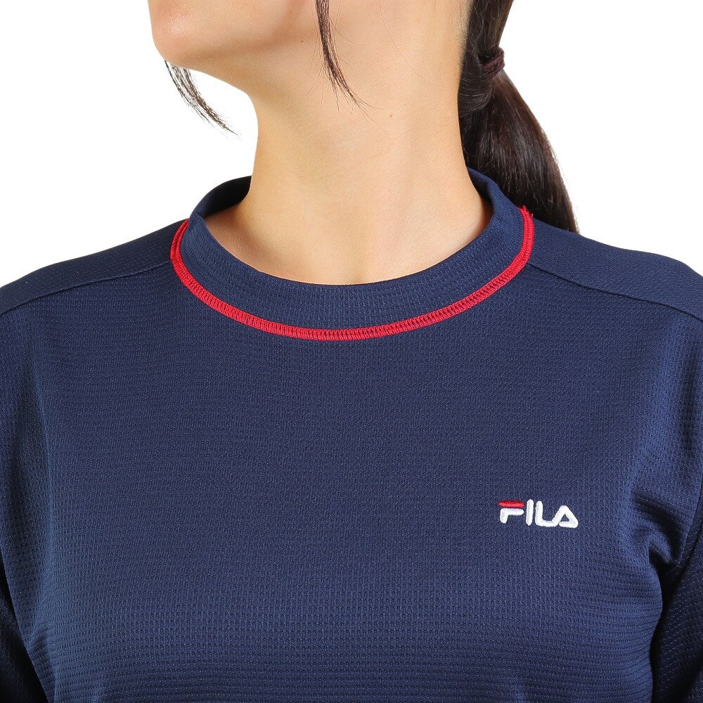 フィラ（FILA）（レディース）テニスウェア レディース 長袖ワンポイントシャツ FL6757-20