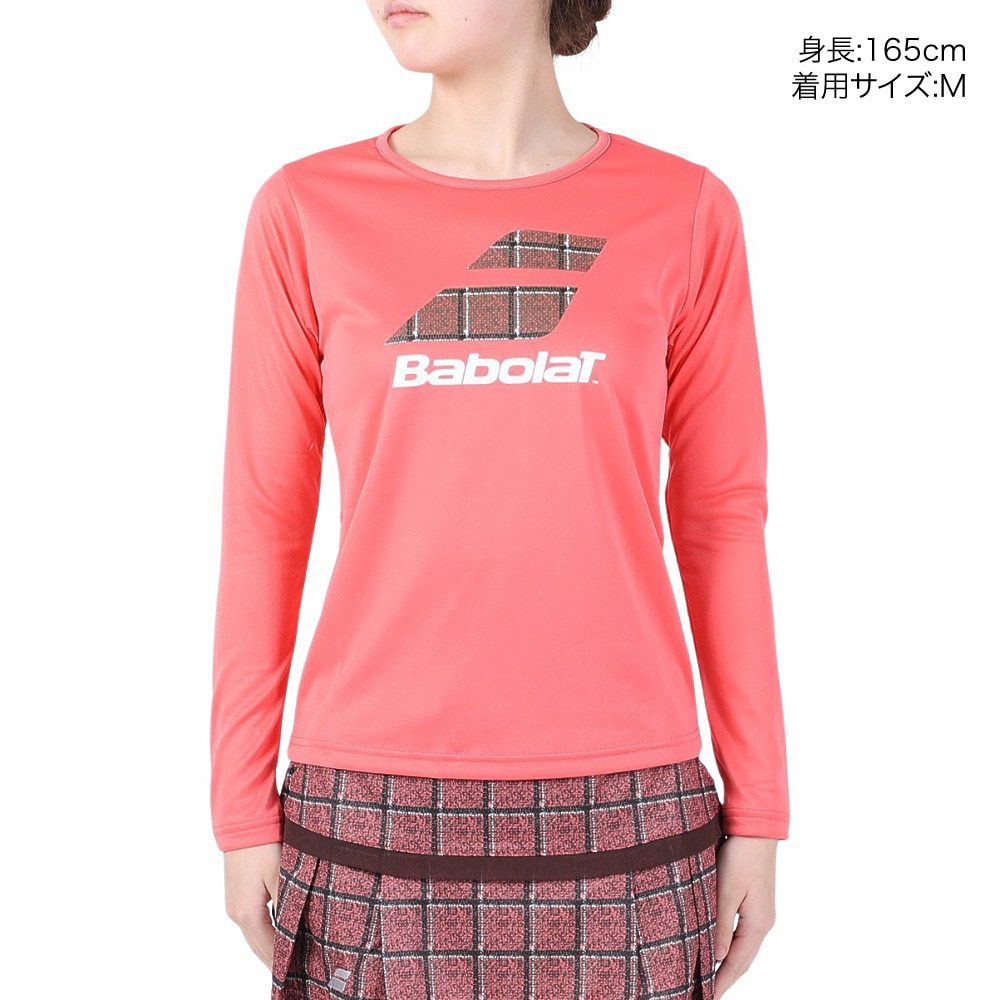 バボラ（BABOLAT）（レディース）テニスウェア レディース ピュア長袖Tシャツ BWP3577 PK00