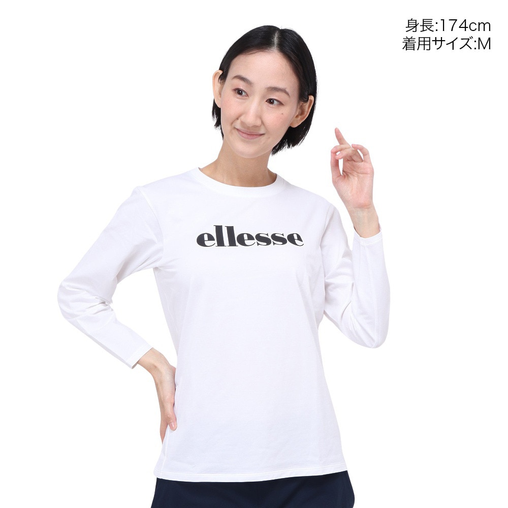 エレッセ（ELLESSE）（レディース）テニスウェア レディース ハイゲージロングスリーブロゴTシャツ EU124102 72