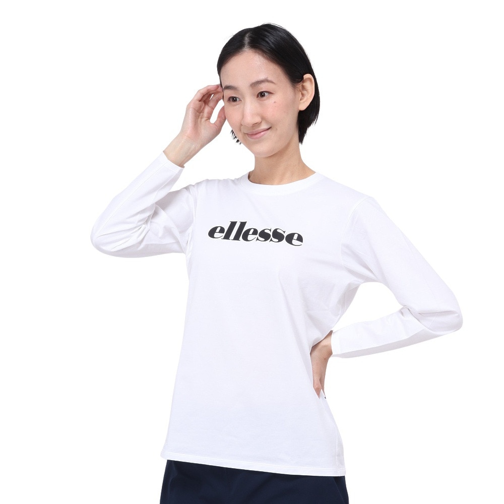 エレッセ（ELLESSE）（レディース）テニスウェア レディース ハイゲージロングスリーブロゴTシャツ EU124102 72