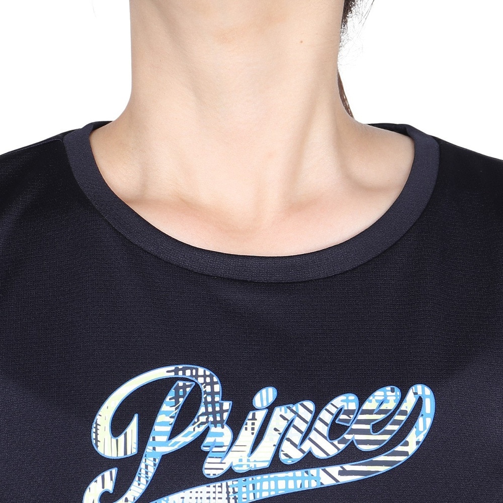 プリンス（PRINCE）（レディース）テニスウェア レディース ロングスリーブシャツ 吸水速乾 UPF50 リサイクル WF4092 127  NVY