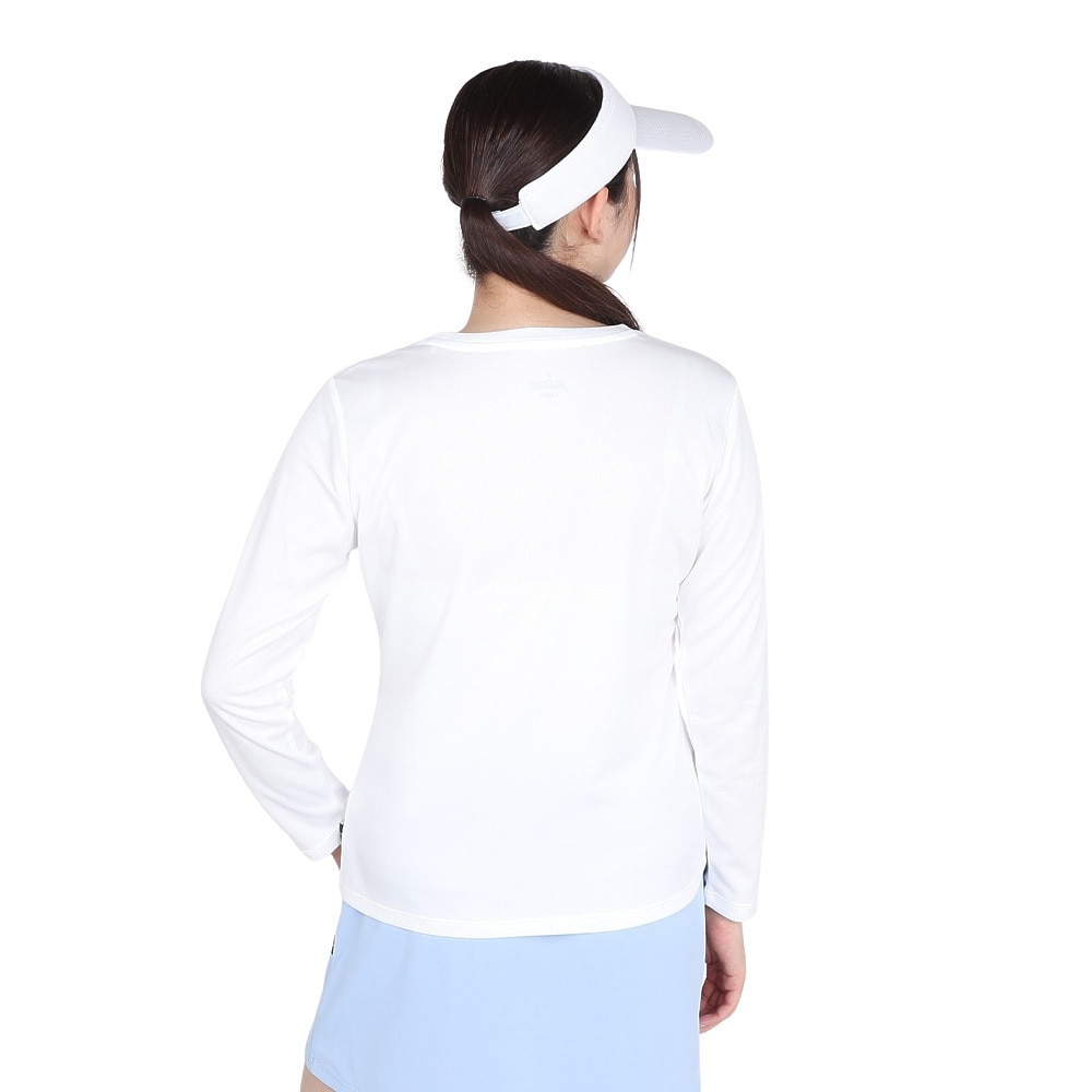 プリンス（PRINCE）（レディース）テニスウェア レディース ロングスリーブシャツ 吸水速乾 UPF50 リサイクル WF4092 146 WHT