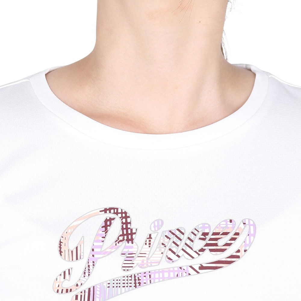 プリンス（PRINCE）（レディース）テニスウェア レディース ロングスリーブシャツ 吸水速乾 UPF50 リサイクル WF4092 146 WHT