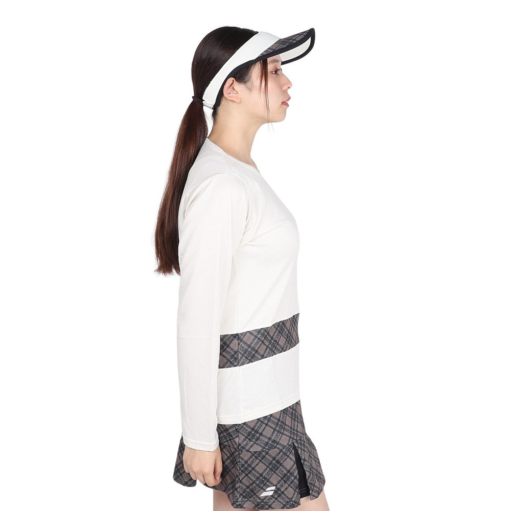 バボラ（BABOLAT）（レディース）テニスウェア PURE ロングスリーブシャツ 長袖 BWP4577-BG00