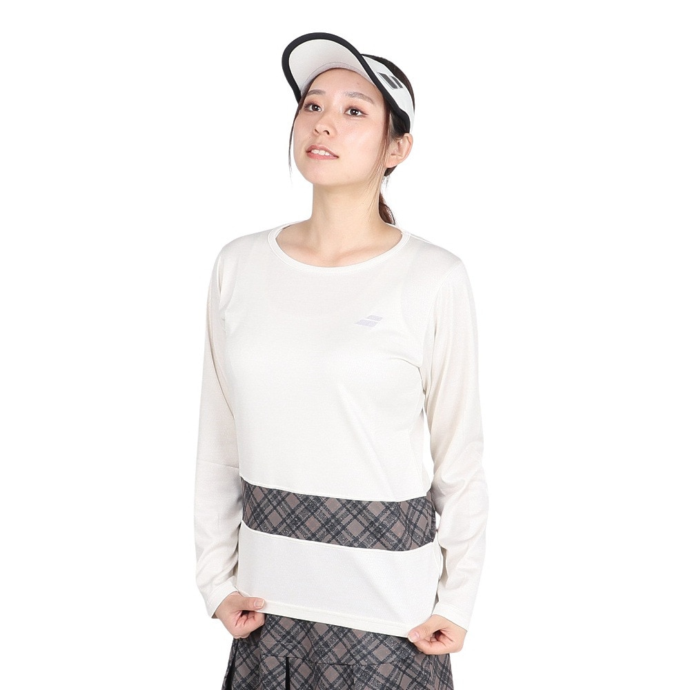 バボラ（BABOLAT）（レディース）テニスウェア PURE ロングスリーブシャツ 長袖 BWP4577-BG00
